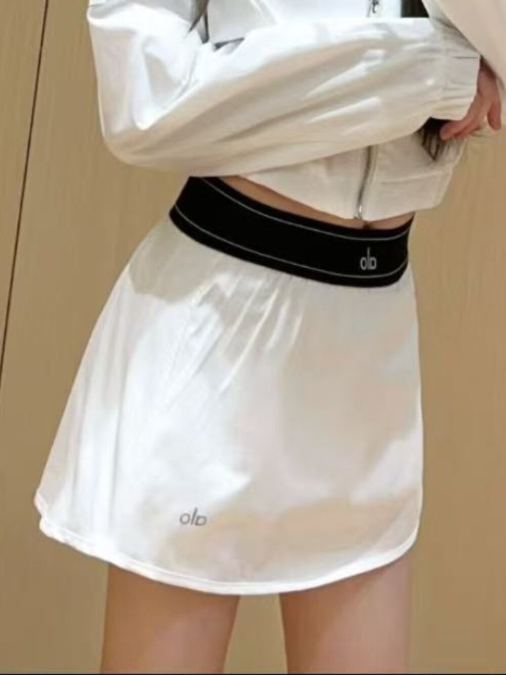 Alo Yoga Match Point Tennis Skirt🧸White New With Tags - Picture 7 of 7